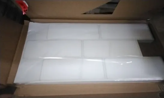 BOXED 15CM X 30.5CM GEL PEEL & STICK SUBWAY TILE