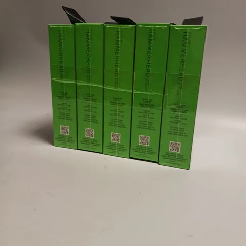LOT OF 5 SEALED BOXED RAZER HAMMERHEAD HEADPHONES IN BLACK AND GREEN