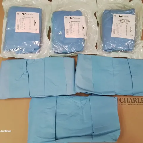 PALLET OF APPROXIMATELY 1,000 ASSORTED BRAND NEW GOWNS TO INCLUDE - DISPACK REINFORCED SURGICAL GOWNS IN SIZE LARGE & MEDCARE LAMINATED GOWNS IN SIZE XL