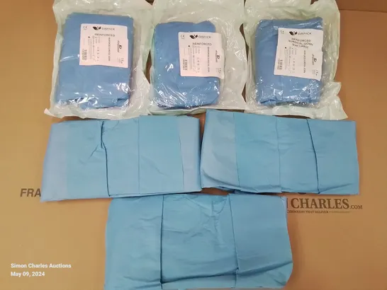 PALLET OF APPROXIMATELY 1,000 ASSORTED BRAND NEW GOWNS TO INCLUDE - DISPACK REINFORCED SURGICAL GOWNS IN SIZE LARGE & MEDCARE LAMINATED GOWNS IN SIZE XL