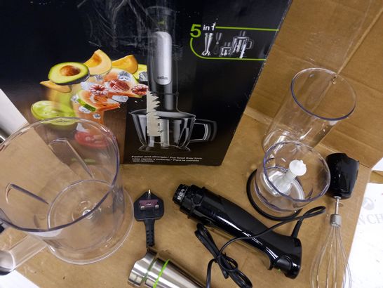 BRAUN MULTIQUICK 7 BLACK, MQ7045X HAND BLENDER