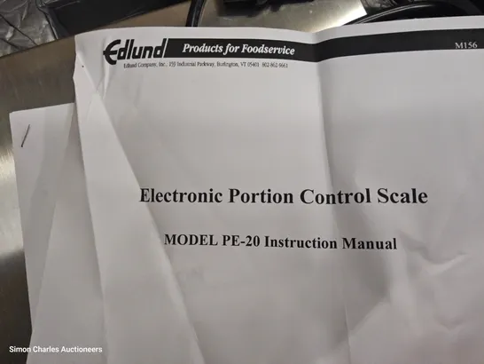 BOXED EDLUND ELECTRONIC PORTION CONTROL SCALES PE-20