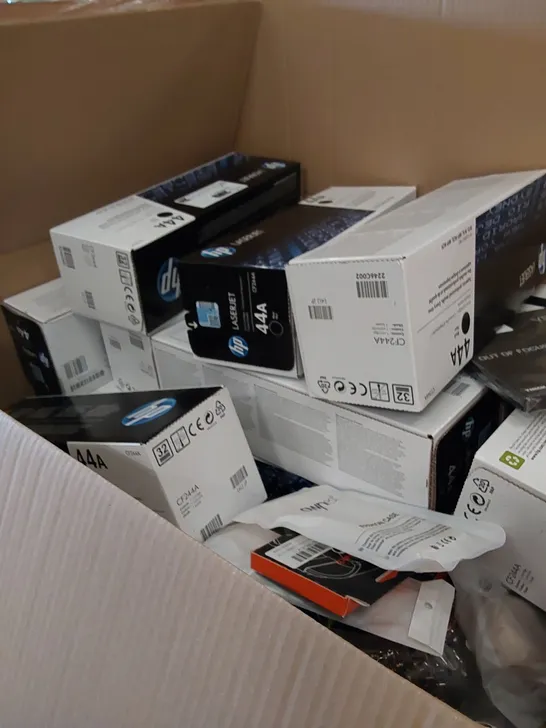 PALLET OF ASSORTED ITEMS INCLUDING, HP LASER JET INK CARTRIDGES, HP COLOUR CARTRIDGES, ITALOBRITISH SPICY PASTA, PHONE CASES, APPLE WATCH CASES, SMART WATCH STRAPS