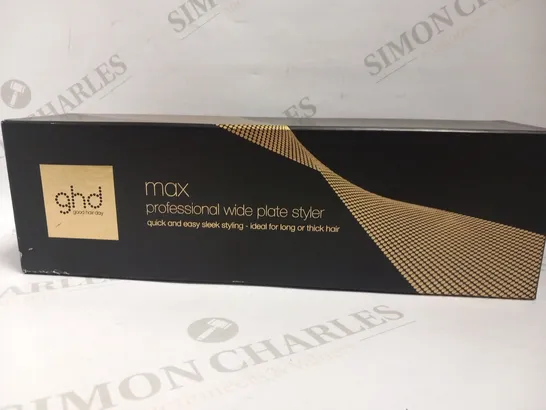 BOXED GHD MAX PROFESSIONAL WIDE PLATE STYLER