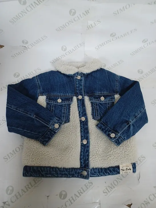 MINNIE MOUSE FLEECE AND DENIM JACKET SIZE 4-5 YEARS