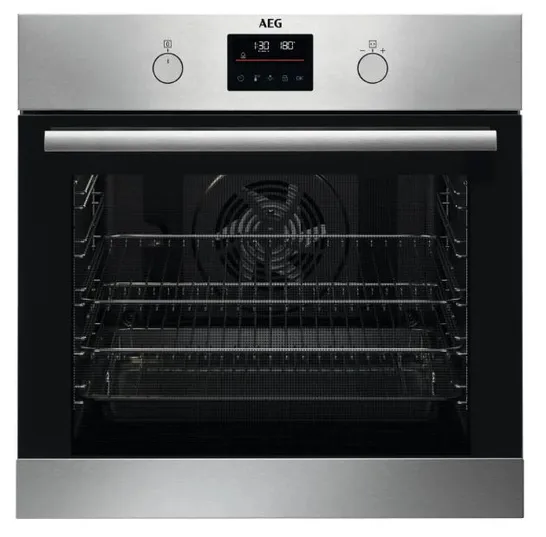 AEG BEK335061M 72 LITER ELECTRIC BUILT IN SINGLE OVEN - STAINLESS STEEL