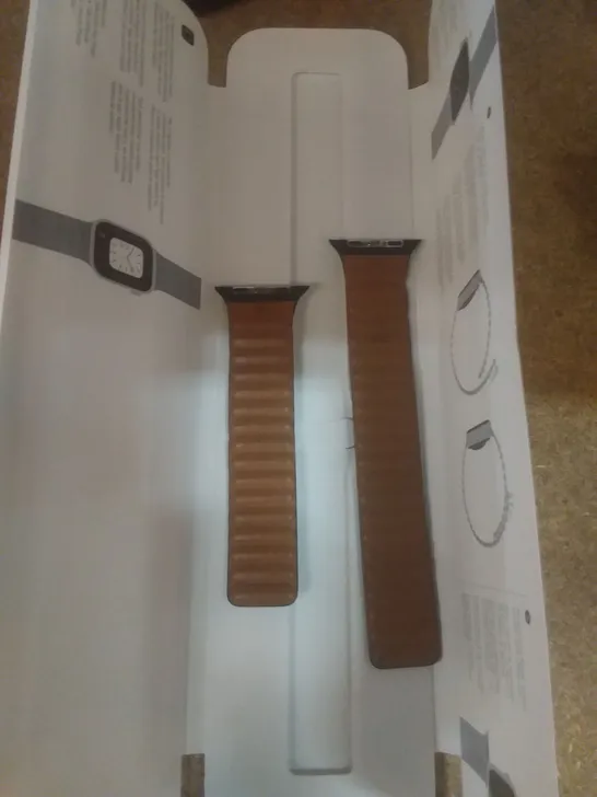 APPLE WATCH LEATHER LINK (45MM) - MIDNIGHT - M/L