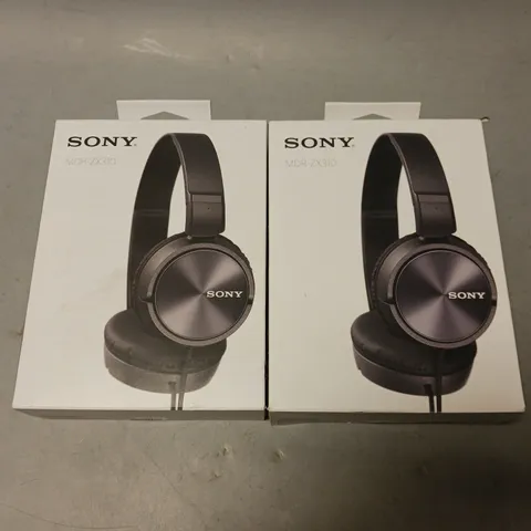 SONY MDZ-ZX310 HEADPHONES 2X 