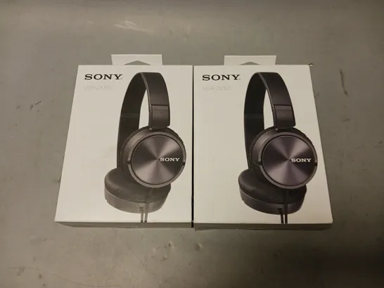 SONY MDZ-ZX310 HEADPHONES 2X 