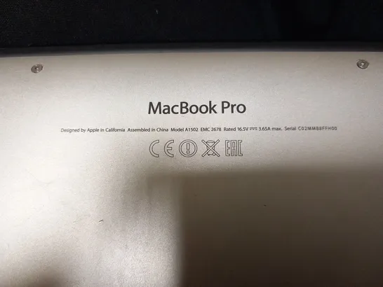 APPLE MACBOOK PRO (A1502 EARLY 2015)