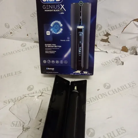 ORAL B GENIUS X MIDNIGHT BLACK ELECTRIC TOOTHBRUSH 