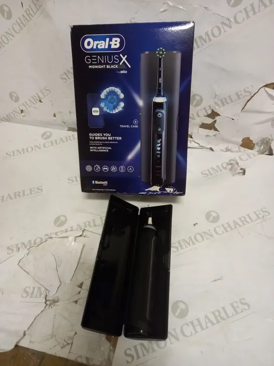 ORAL B GENIUS X MIDNIGHT BLACK ELECTRIC TOOTHBRUSH 