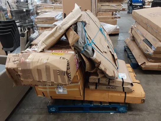 PALLET OF ASSORTED GARDEN FURNITURE PARTS 