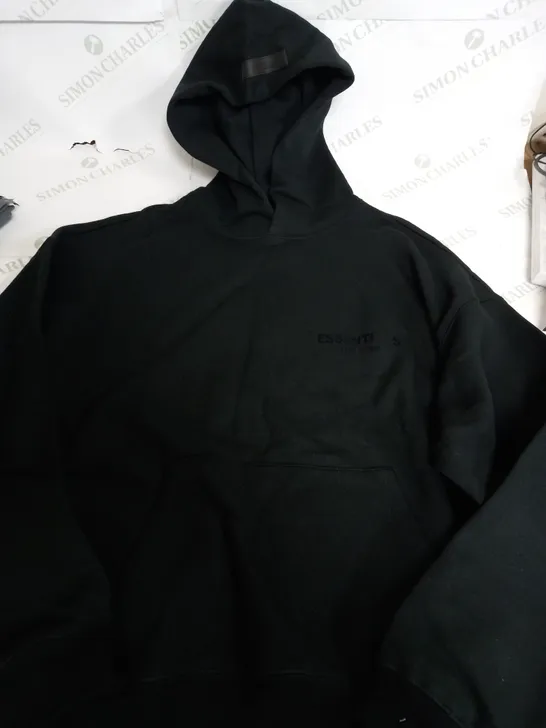 ESSENTIALS FEAR OF GOD HOODIE IN BLACK - SMALL