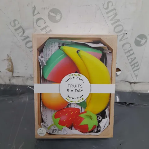 FRUITS 5 A DAY WOODEN TOYS - AGES 2+