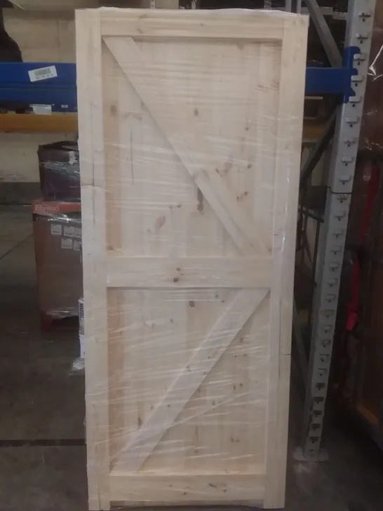 PINE FRAMED, LEDGED AND BRACED FRONT DOOR 1981X834X44mm