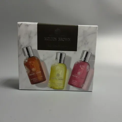 BOXED MOLTON BROWN SPICY AND CITRUS BODY CARE COLLECTION TO INCLUDE 3 BATH AND SHOWER GELS 