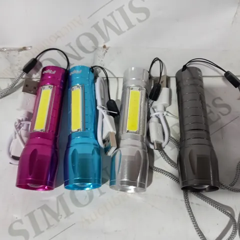 FLIPO MICRO STINGER RECHARGEABLE FLASHLIGHT SET OF 4