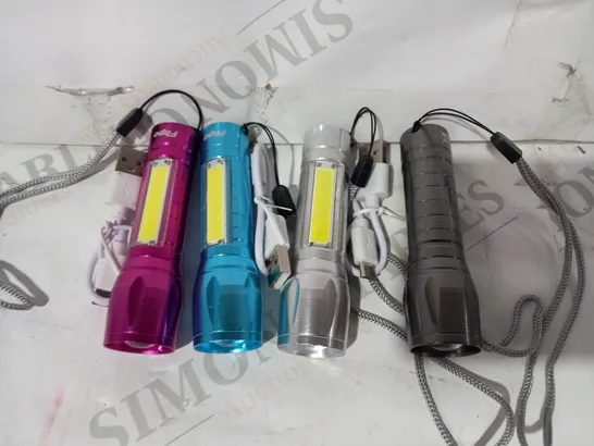 FLIPO MICRO STINGER RECHARGEABLE FLASHLIGHT SET OF 4