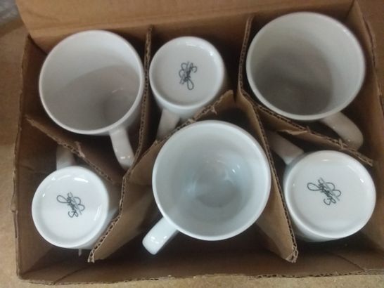 LOT OF 24 SIMPLY HOTELWARE 10OZ LATTE MUGS (4 BOXES OF 6PC)