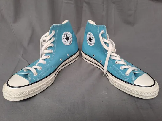 PAIR OF CONVERSE ALL STAR CANVAS SHOES IN BLUE UK SIZE 8