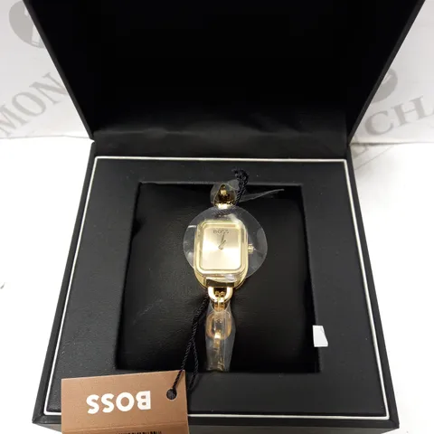 HUGO BOSS LADIES HAILEY GOLD LINK BRACELET WATCH