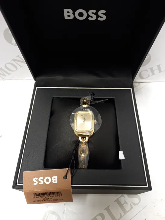 HUGO BOSS LADIES HAILEY GOLD LINK BRACELET WATCH RRP £269