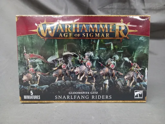 BOXED WARHAMMER AGE OF SIGMAR GLOOMSPITE GITZ SNARLFANG RIDERS 5 MINIATURE SET