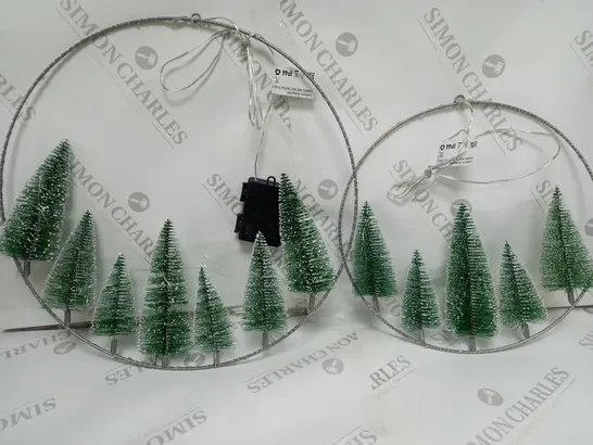 LUXFORM SET OF 2 HANGING CHRISTMAS TREE RINGS