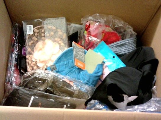 LOT OF APPROXIMATELY 30 ASSORTED CLOTHING ACCESSORIES TO INCLUDE BAGS, SOCKS BRAS AND HATS