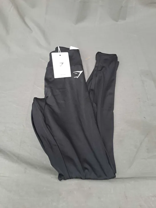 GYMSHARK POWER LEGGINGS IN BLACK SIZE XS