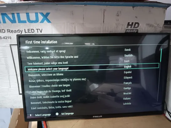 BOXED FINLUX 32" 32-FHD-4210 SMART TV
