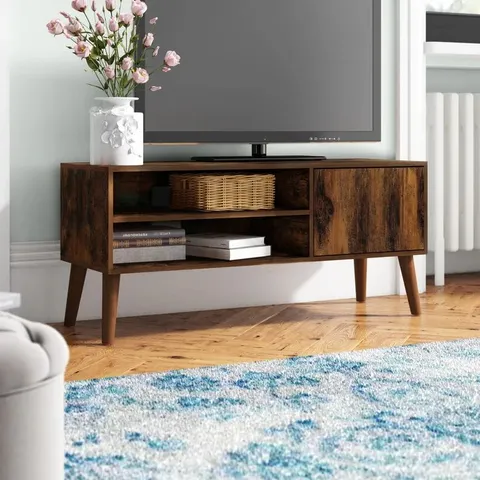 BOXED BLISS TV STAND FOR TV'S UP TO 49" BROWN