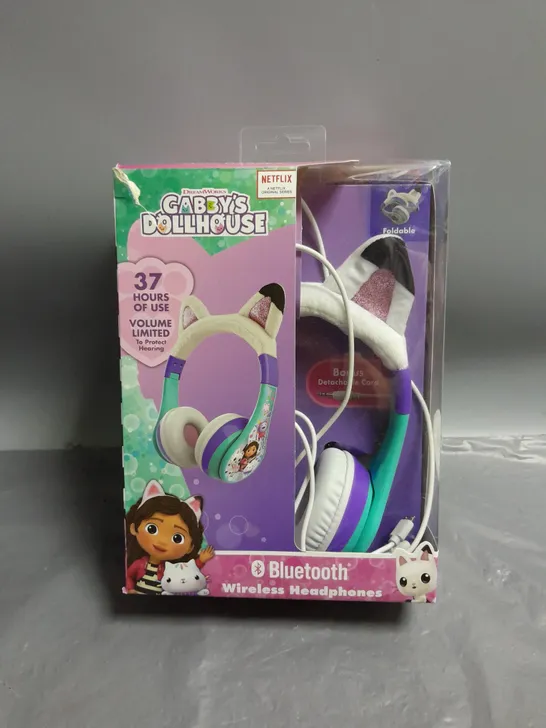 BOXED DREAMWORKS GABBYS DOLLHOUSE KIDS BLUETOOTH WIRELESS HEADPHONES