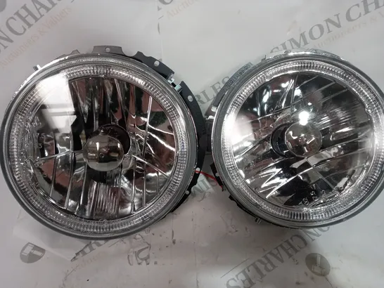 PAIR OF PROTUNING ANGEL EYES CHROME - FIT VW GOLF 1