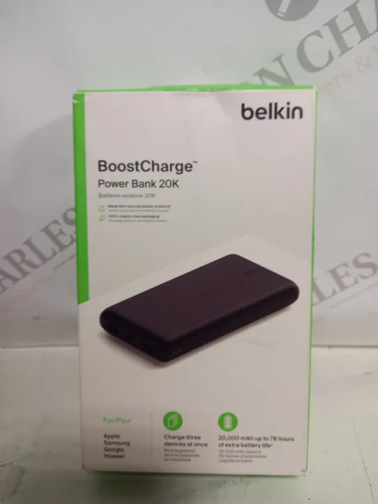 BOXED BELKIN BOOSTCHARGE POWER BANK 20K