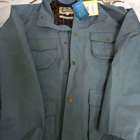 BARBOUR WATERPROOF AND BREATHABLE LIGHT BLUE JACKET - XL