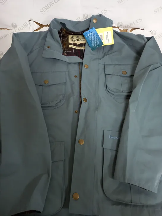 BARBOUR WATERPROOF AND BREATHABLE LIGHT BLUE JACKET - XL