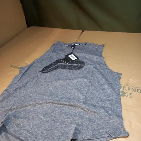 PURSUE FITNESS GYM TOP IN GREY SIZE L