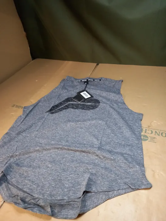 PURSUE FITNESS GYM TOP IN GREY SIZE L