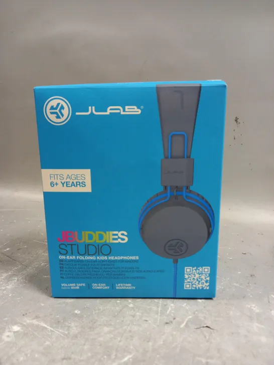 JBUDDIES STUDIO KIDS WIRED HEADPHONES IN BLUE 