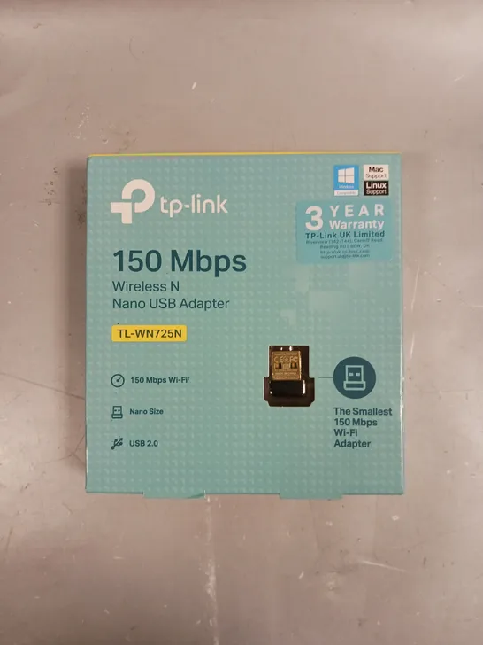 BOXED SEALED TP-LINK 150MBPS WIRELESS NANO USB ADAPTER 