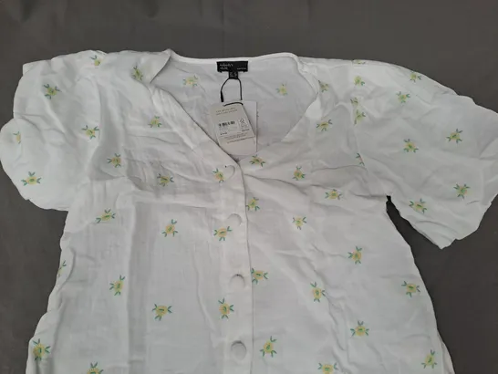 NOBODY'S CHILD BROOK BLOUSE IN WHITE UK SIZE 8