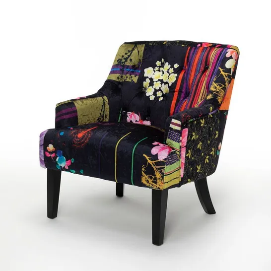 TIBAY ARMCHAIR UPHOLSTERY- PURPLE PATCHWORK