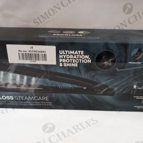 BOXED REVAMP PROGLOSS STEAMCARE CERAMIC STRAIGHTENER ST-1600-EU