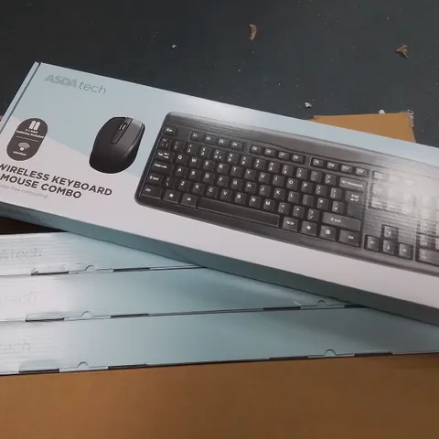 LOT OF 4 BRAND NEW WIRELESS KEYBOARD AND MOUSE COMBOS