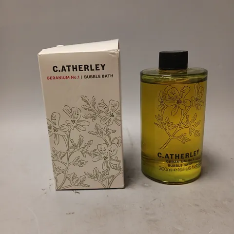 BOXED C.ATHERLEY GERANIUM NO.1 BUBBLE BATH 300ML