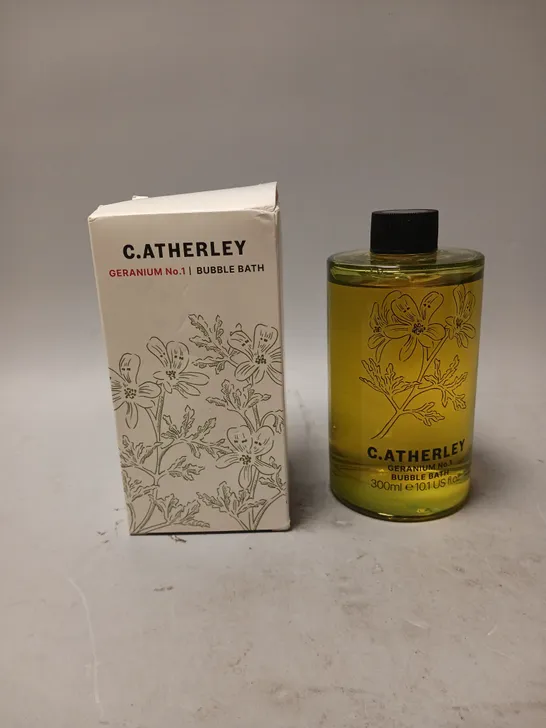 BOXED C.ATHERLEY GERANIUM NO.1 BUBBLE BATH 300ML