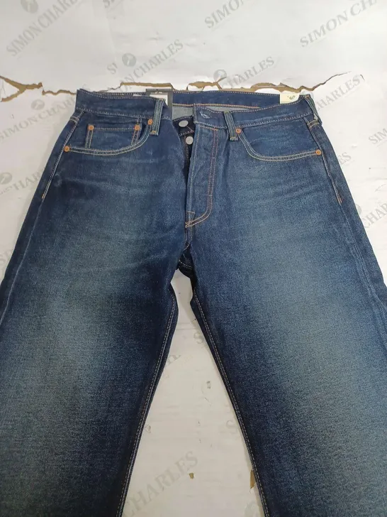 LEVI'S 501 ORIGINAL DARK DENIM JEANS - W33 L34