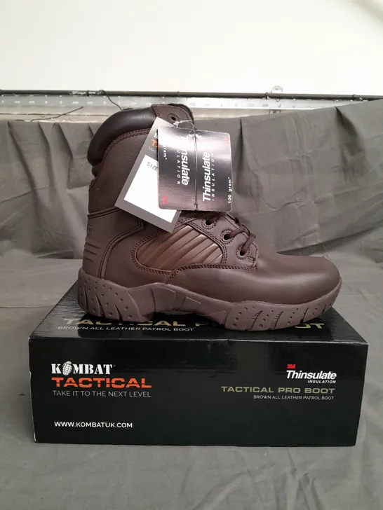 BOXED PAIR OF KOMBAT TACTICAL PRO BOOT SIZE 9